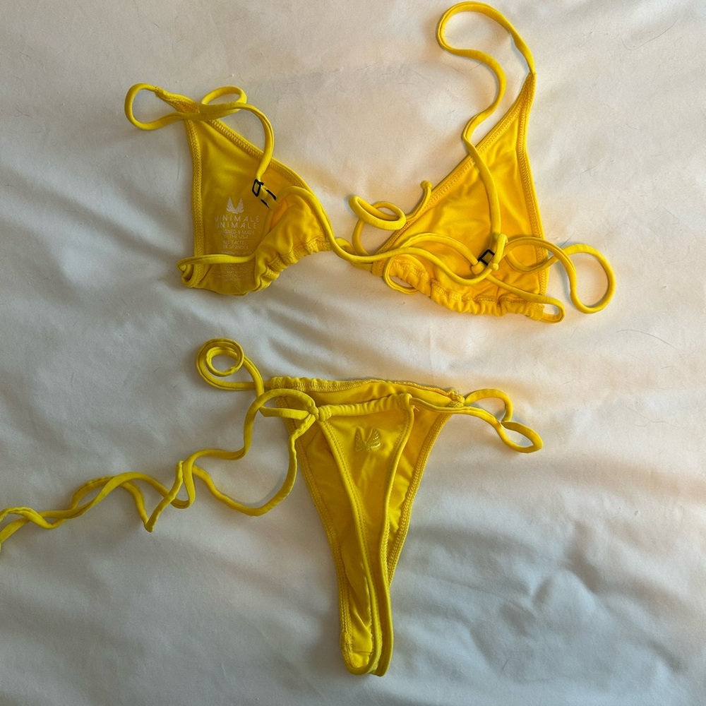Yellow Triangle Bikini Set
